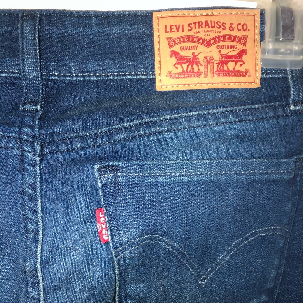 Dark wash denim